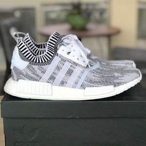 ADIDAS NMD R1 PK Black/White Glitch Camo Sz 9 2017
